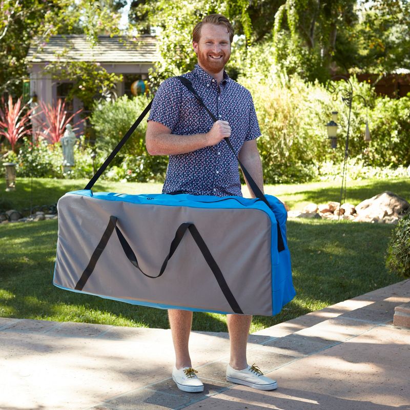 ECR4Kids Jumbo 4-to-Score Game Set with Carry Bag and Ring Net, Jumbo Connect-All-4 Game, 4 ft tall