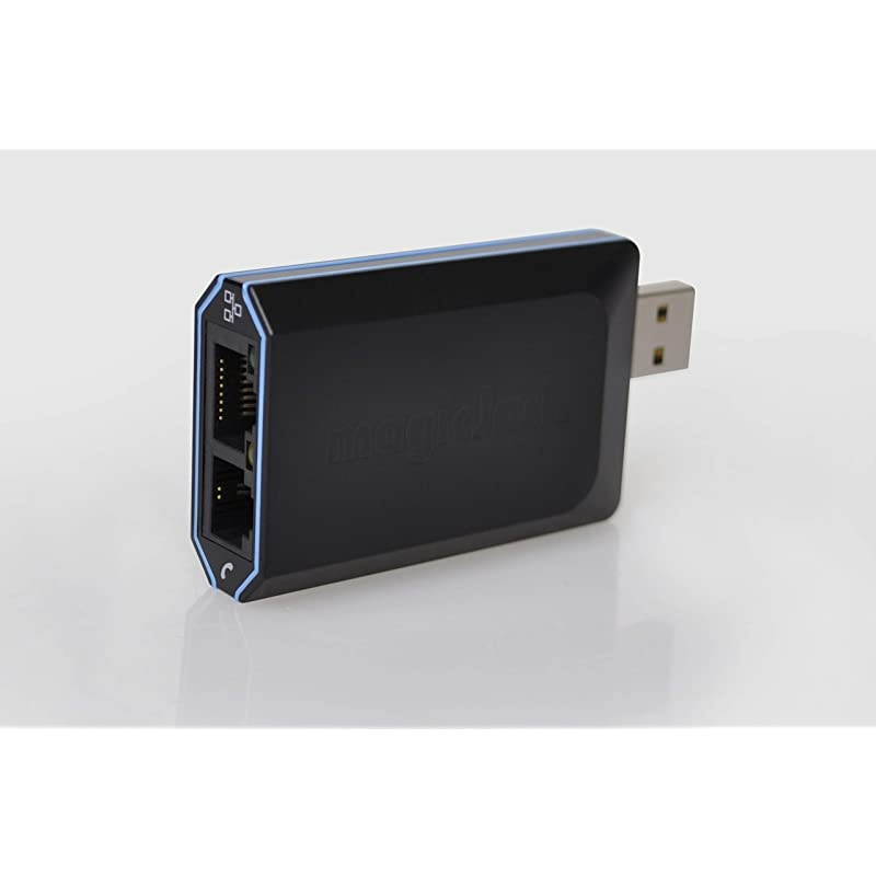 Home VoIP Phone Adapter | Portable Home & Digital Phone Service | Unlimited Local & Long Distance Calls to US and Canada | Includes 12 months of Service | Most Recent Model - Latest Version