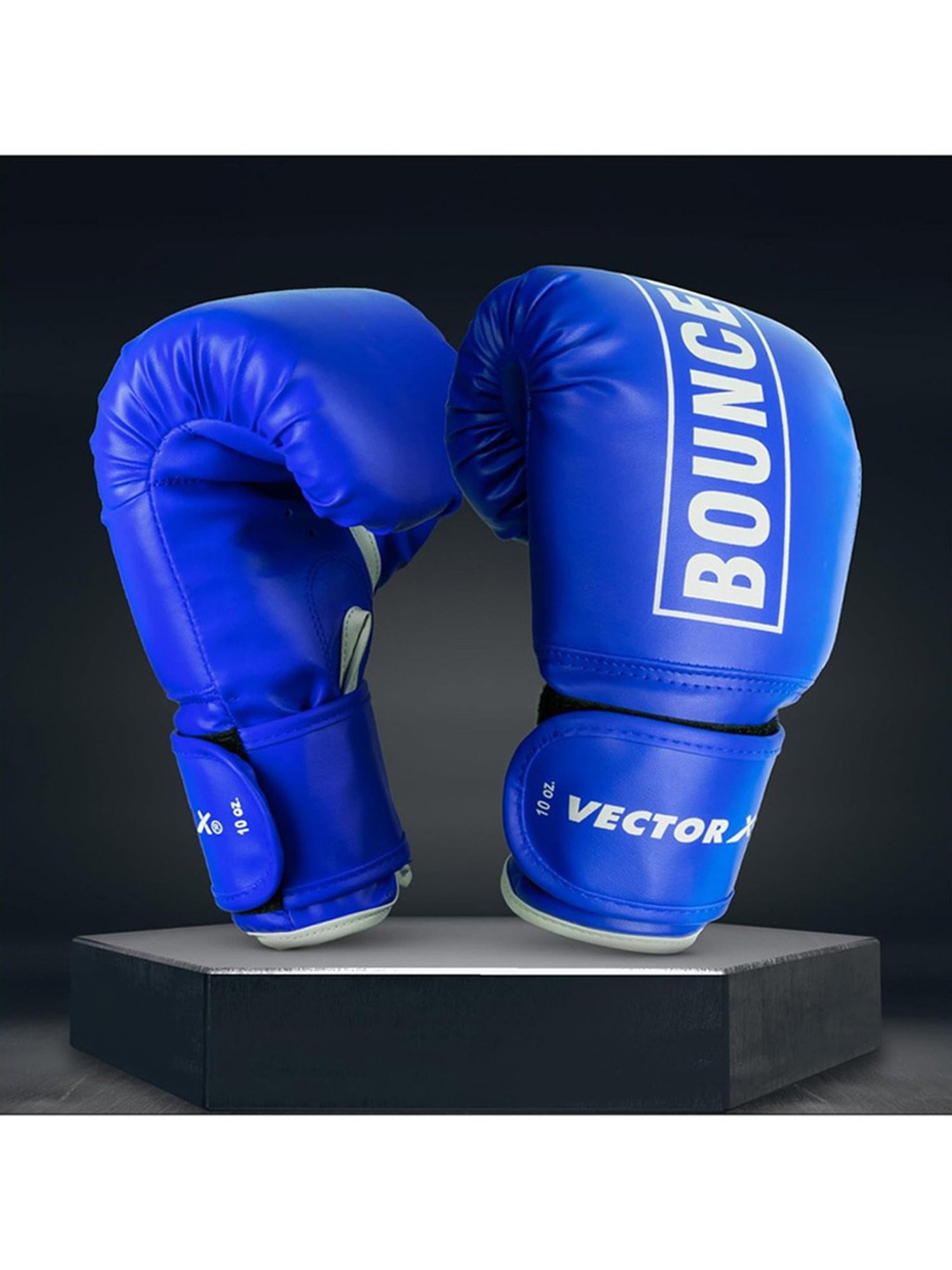 Vector X Bouncer PU Boxing Glove (Blue) Size - 12 oz