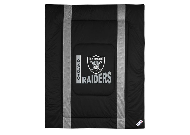 NFL Twin Comforter Sidelines Football Bed - Oakland Raiders..