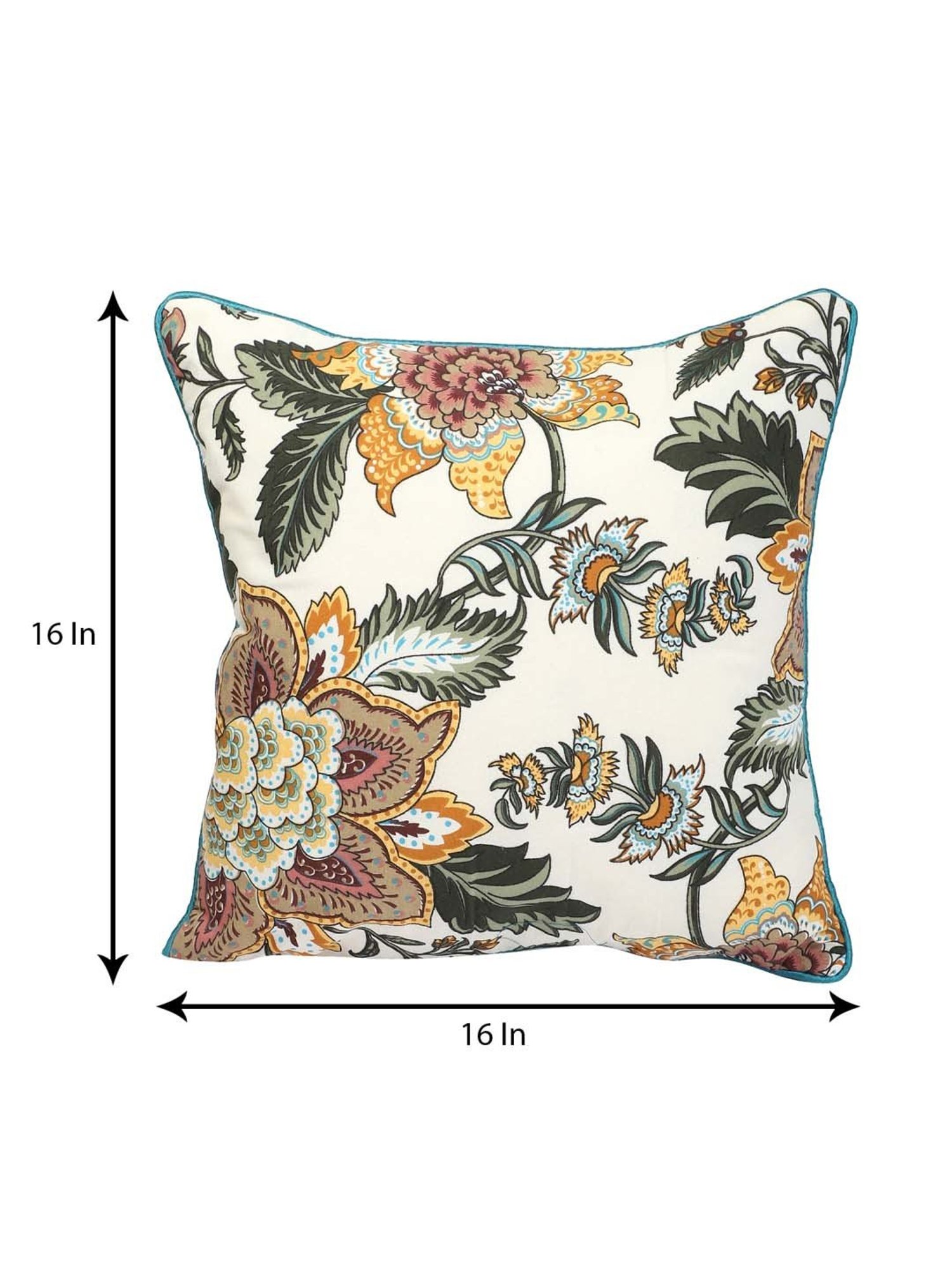 MFD HOME Furnishing Multicolour Cotton Cushion Cover - Set of 1