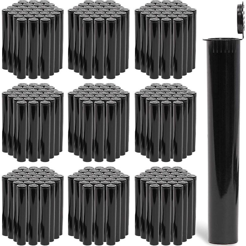 Bright Creations 300 Pack Plastic Odor Sealing Tube with Airtight Container, Green (4.6 x 0.6 in)