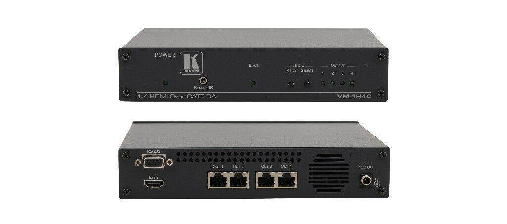 Kramer VM-1H4C 1:4 HDMI Twisted Pair Transmitter & Distribution Amplifier