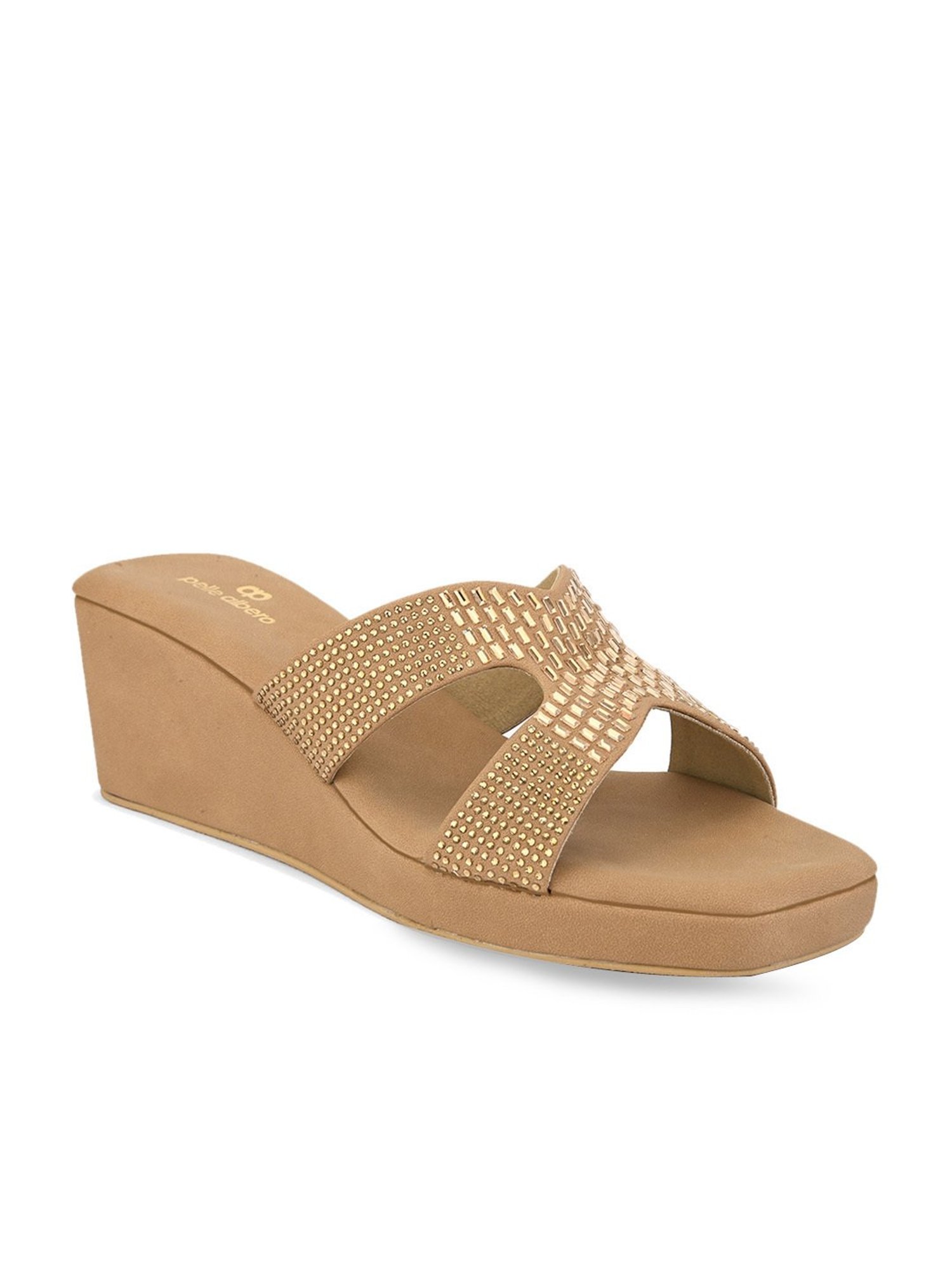 Pelle Albero Women's Tan Ethnic Wedges