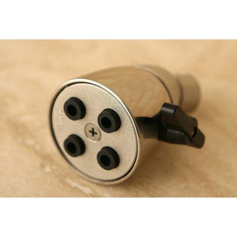 Four Jet Solid Brass 2-inch Shower Head Satin Nickel - Kingston Brass