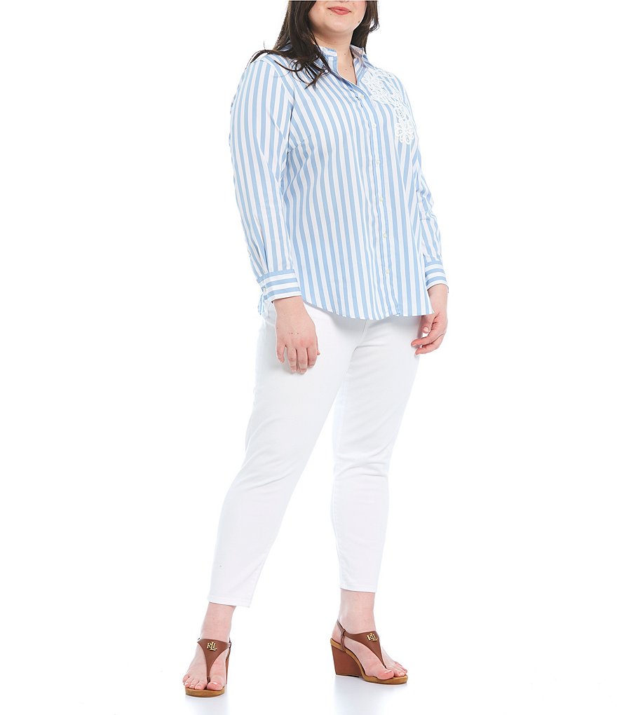 Ruby Rd. Plus Size Super Soft Stretch Denim Straight Leg Jeans