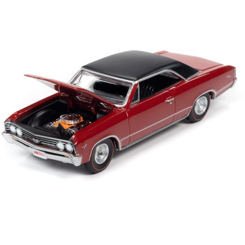 1967 Chevrolet Chevelle SS Bolero Red "Hemmings Muscle Machines" Magazine Cover Car (January 2016) Ltd Ed 9880 pcs 1/64 Diecast Model Car by Autoworld