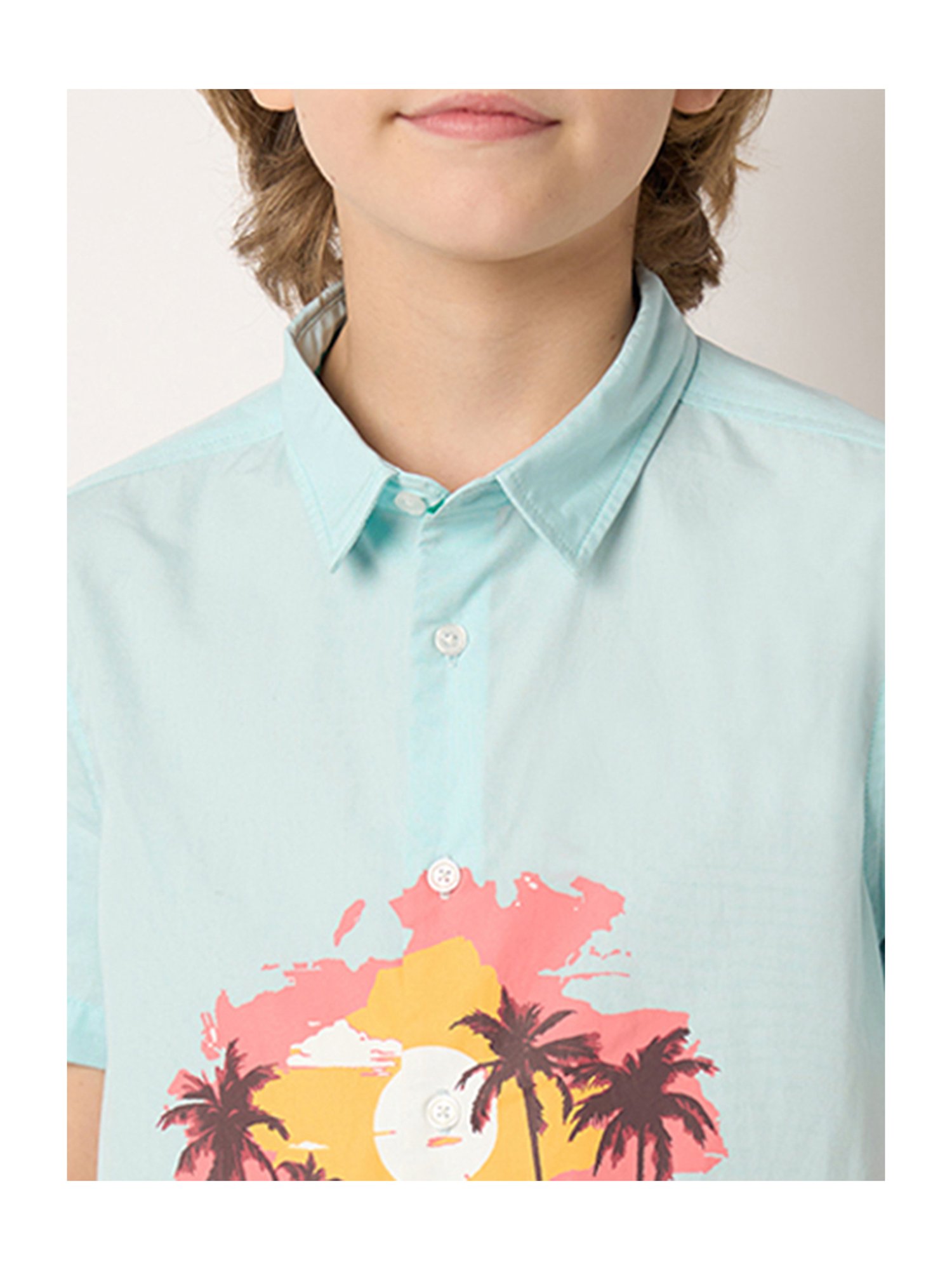 Jack & Jones Junior Blue Printed Shirt