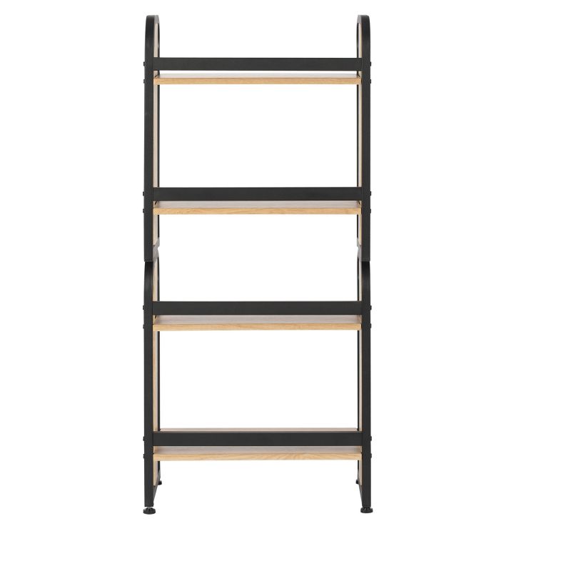 44.25" Ashwood Stackable Bookshelf - Black / Ashwood - Calico Designs