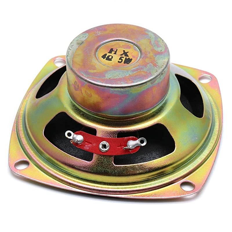 3 Inches Diameter Round Shape Electronic Loudspeaker for DIY Audio Project 5W 4 Ohm