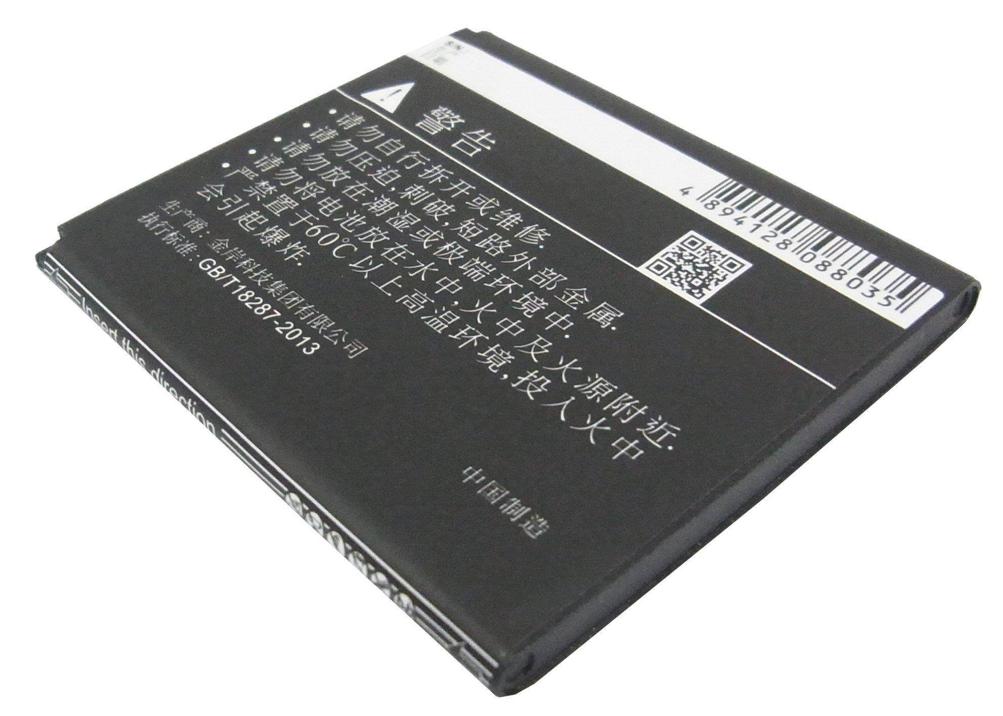 1100mAh / 4.07Wh Battery For COOLPAD 5860S, 5910, 7268,