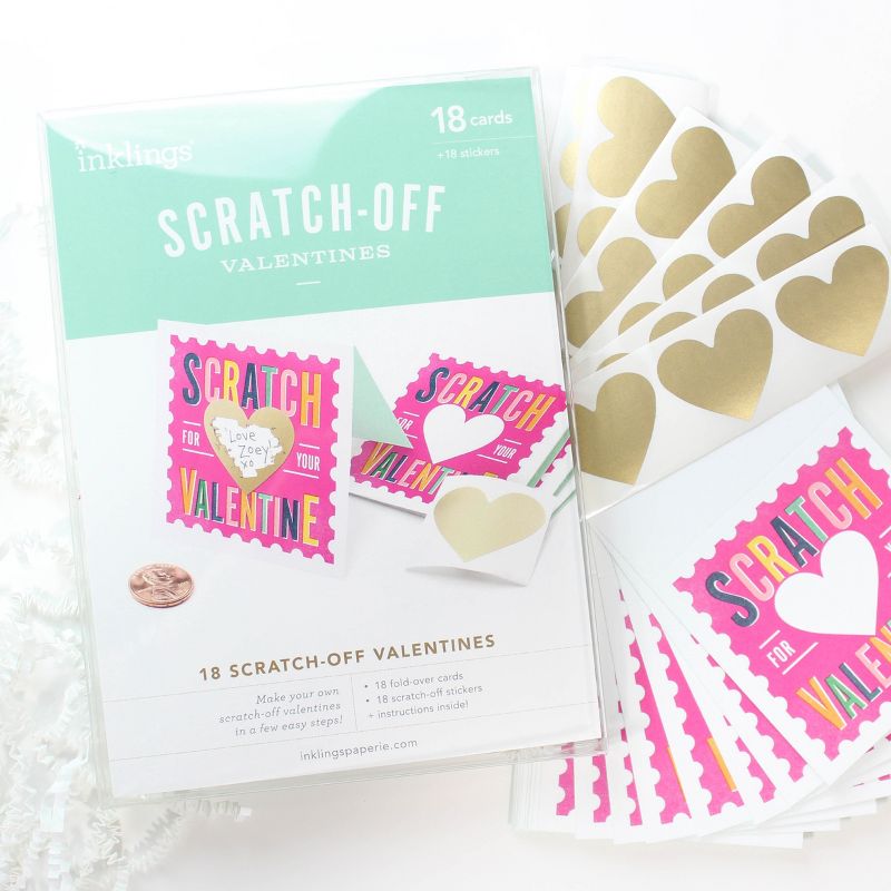 Valentines Scratch-Off Card Pink
