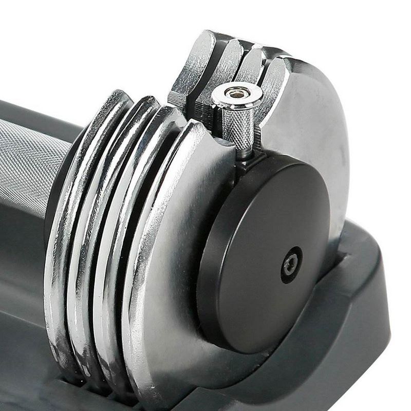 ProForm SpaceSaver Adjustable 25 Pound Dumbbell Weights with Storage Tray (Pair)