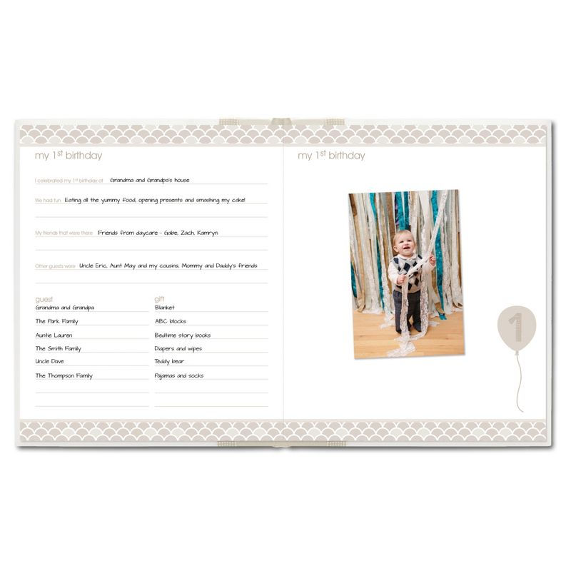 Pearhead Baby Memory Book - Ivory