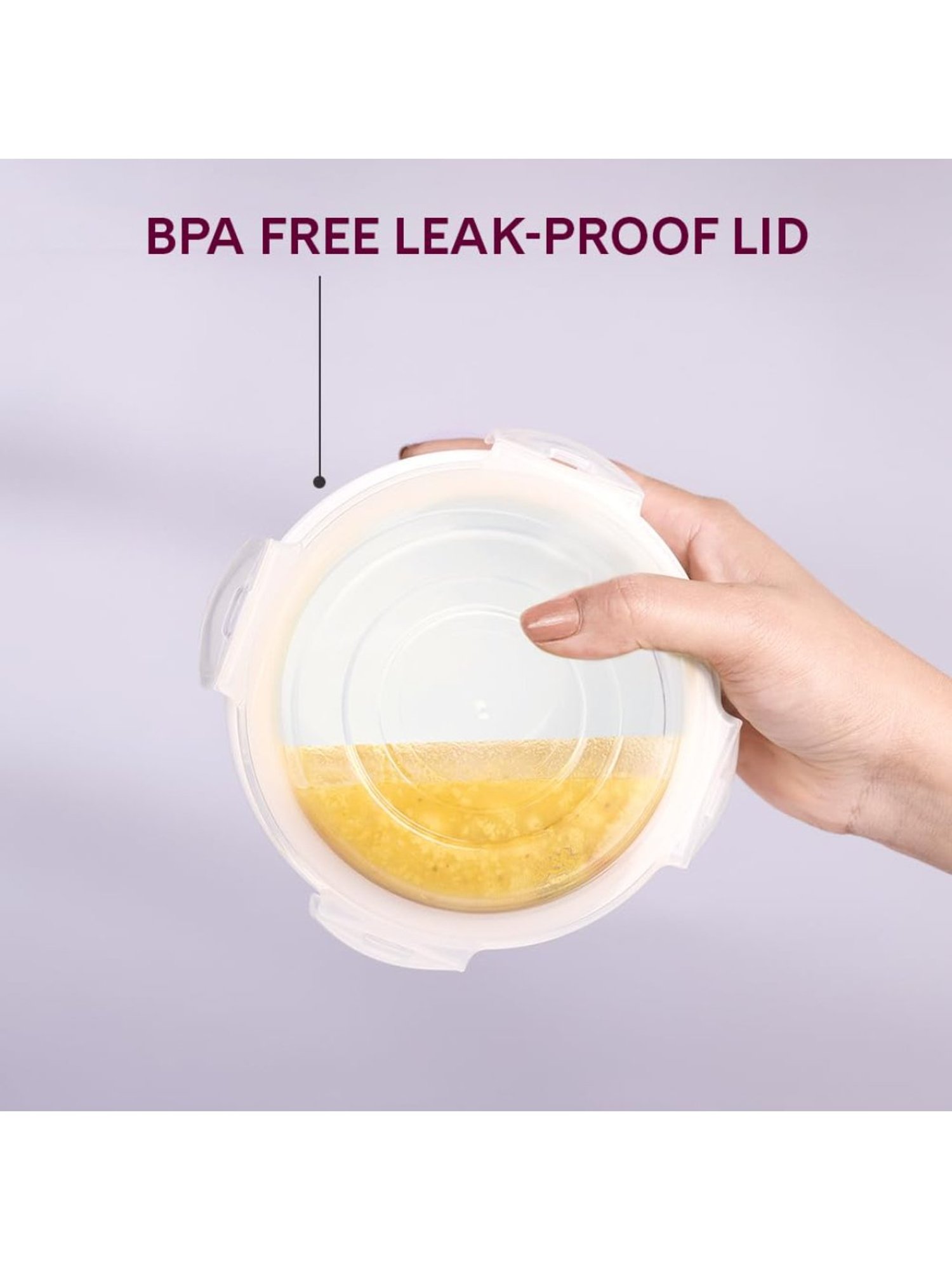 Larah by Borosil Multicolor Opalware Lunch Box with Lunch Bag