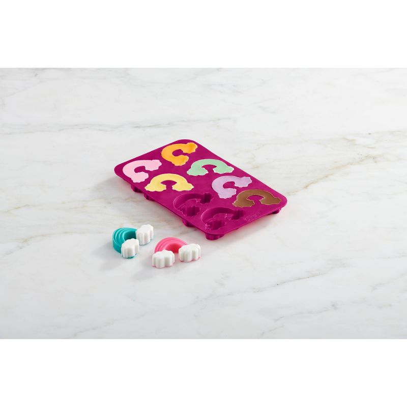 Trudeau 2pk Rainbow Chocolate Molds Fuchsia
