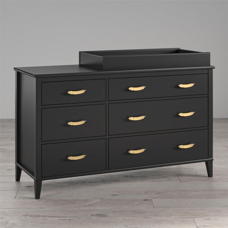 Monarch Hill Hawken 6 Drawer Changing Table, Black