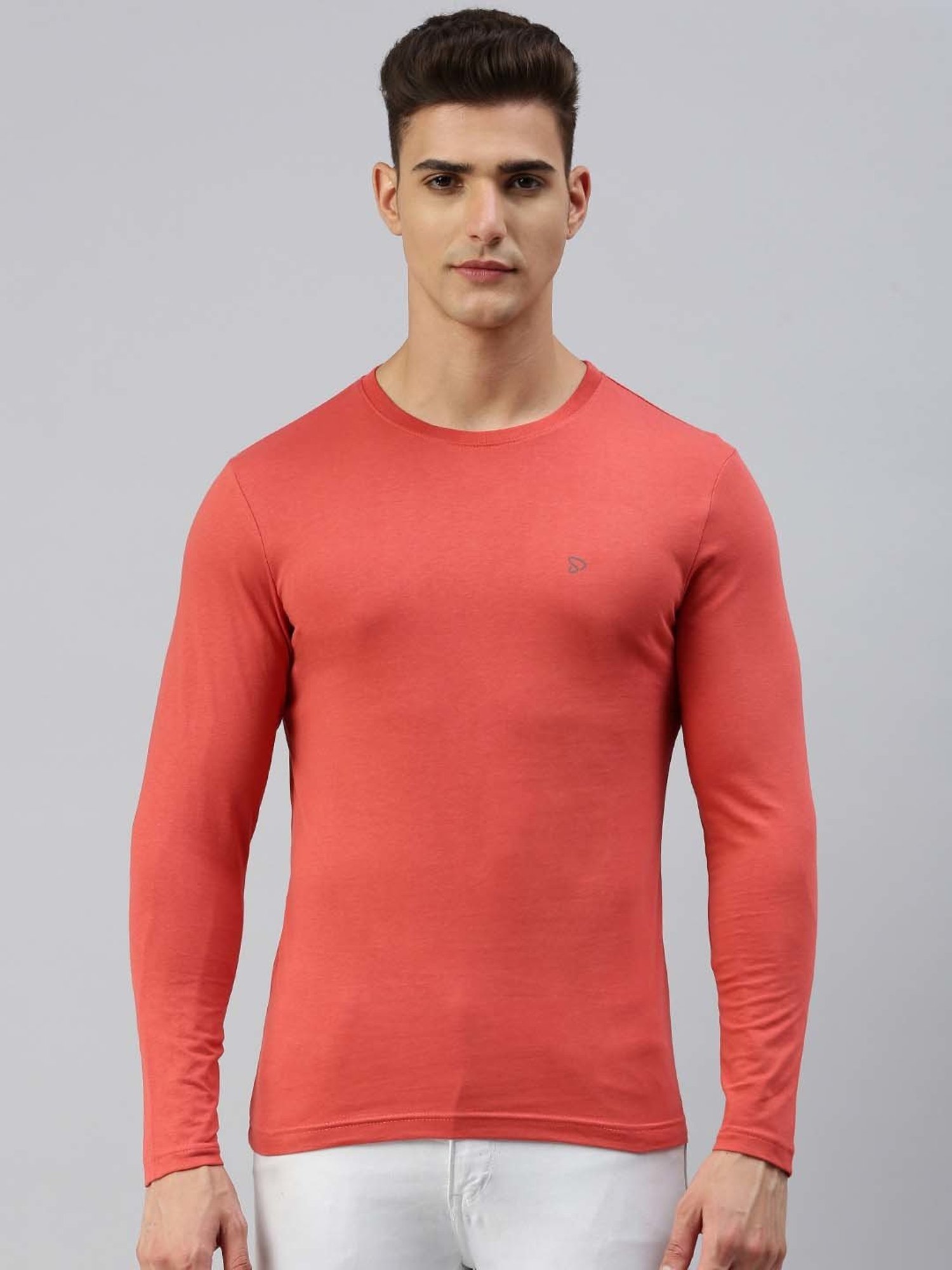 Sporto Coral Regular Fit Crew T-Shirt