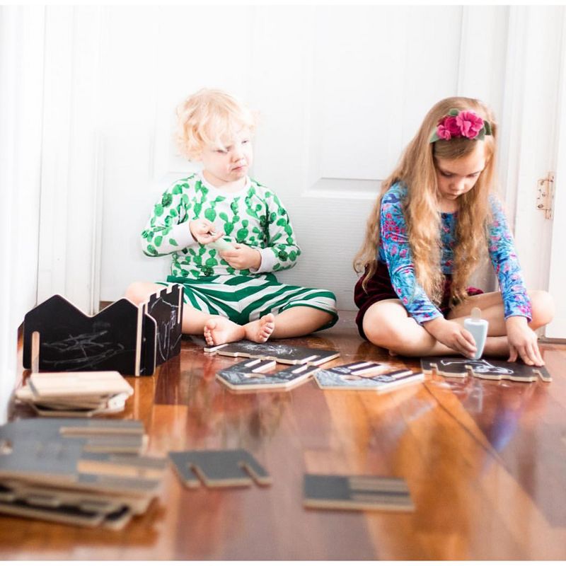 Childcraft Corrugated Building Blocks, Various Sizes, Primary Colors, set of 84