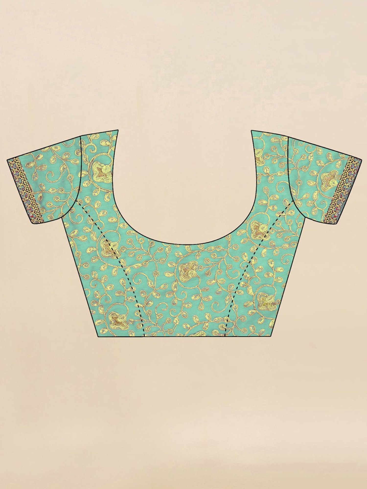 Unnati Silks Red Silk Printed Saree With Unstitched Blouse