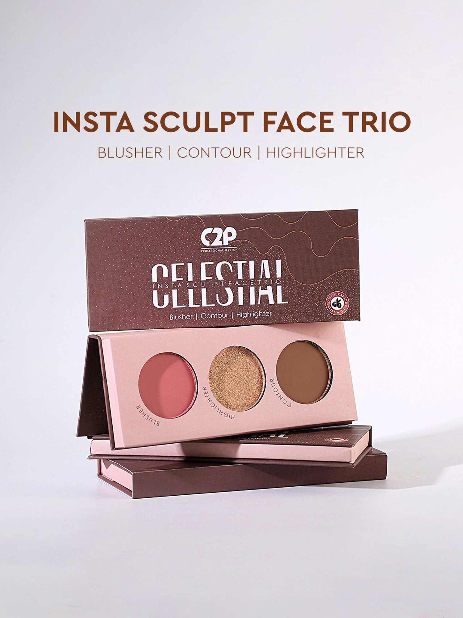 C2P PROFESSIONAL MAKEUP Celestial Insta Sculpt Face Palette - 12 gm