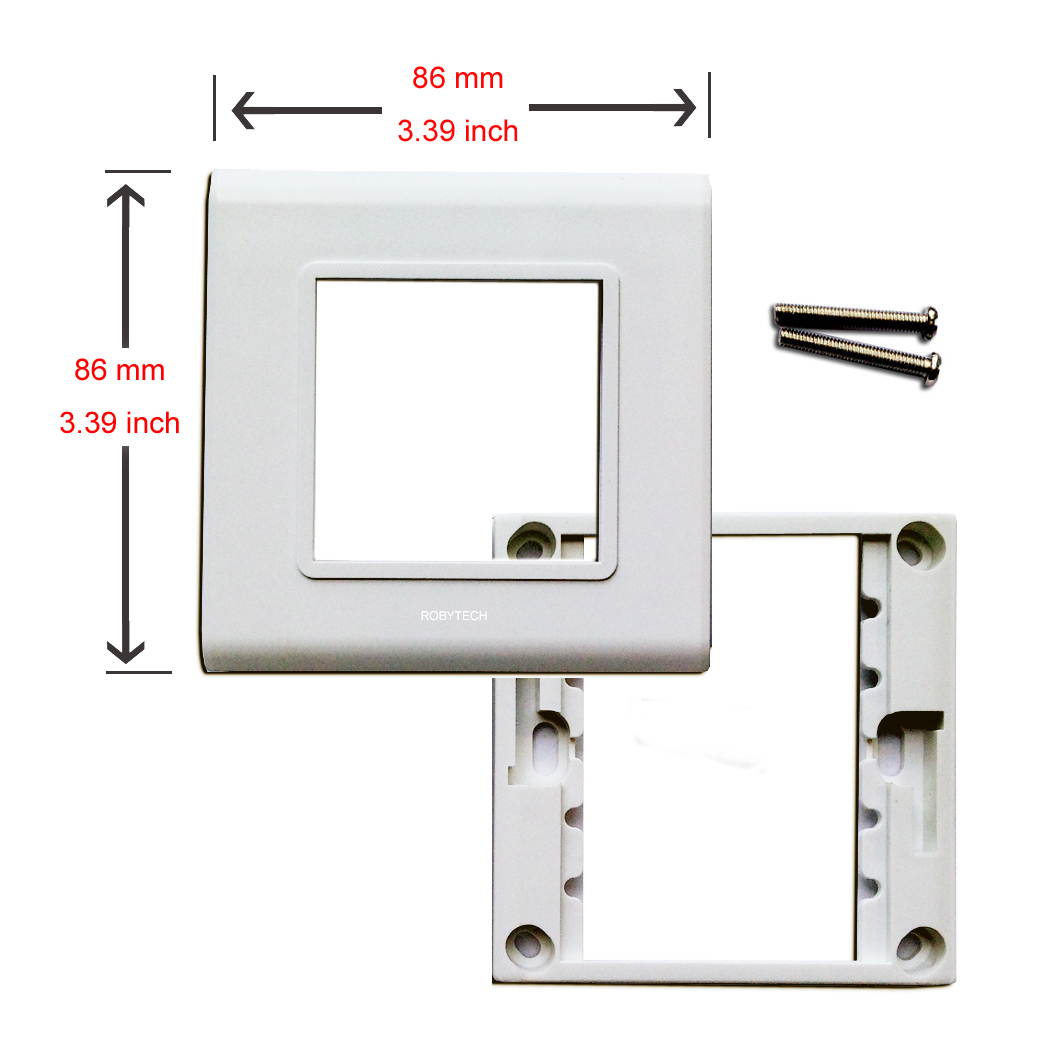 2 RJ45 Connectors Cat5e Cat6 Network Ethernet Keystone Information Wall Plate Cover with Modules Wall Mount Faceplate Socket Plug Jack