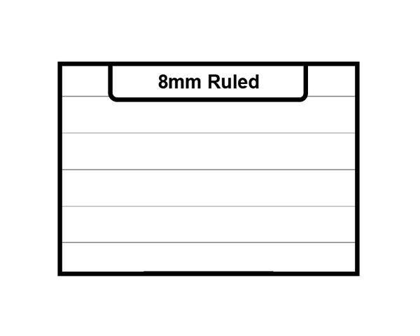 RHINO Twin Wire Ruled Book, A6, 160 pages, 8mm ruled (Pack of 5)