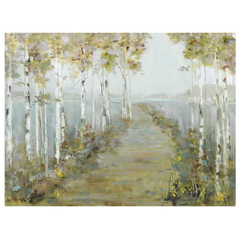 Isles Causeway By Sally Swatland Wrapped Unframed Wall Canvas Art - Masterpiece Art Gallery