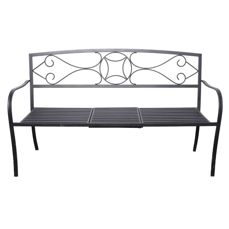 Sunnydaze Outdoor Meranti Wood with Teak Oil Finish Wooden Garden Planter Box Bench Seat - 68" - Brown