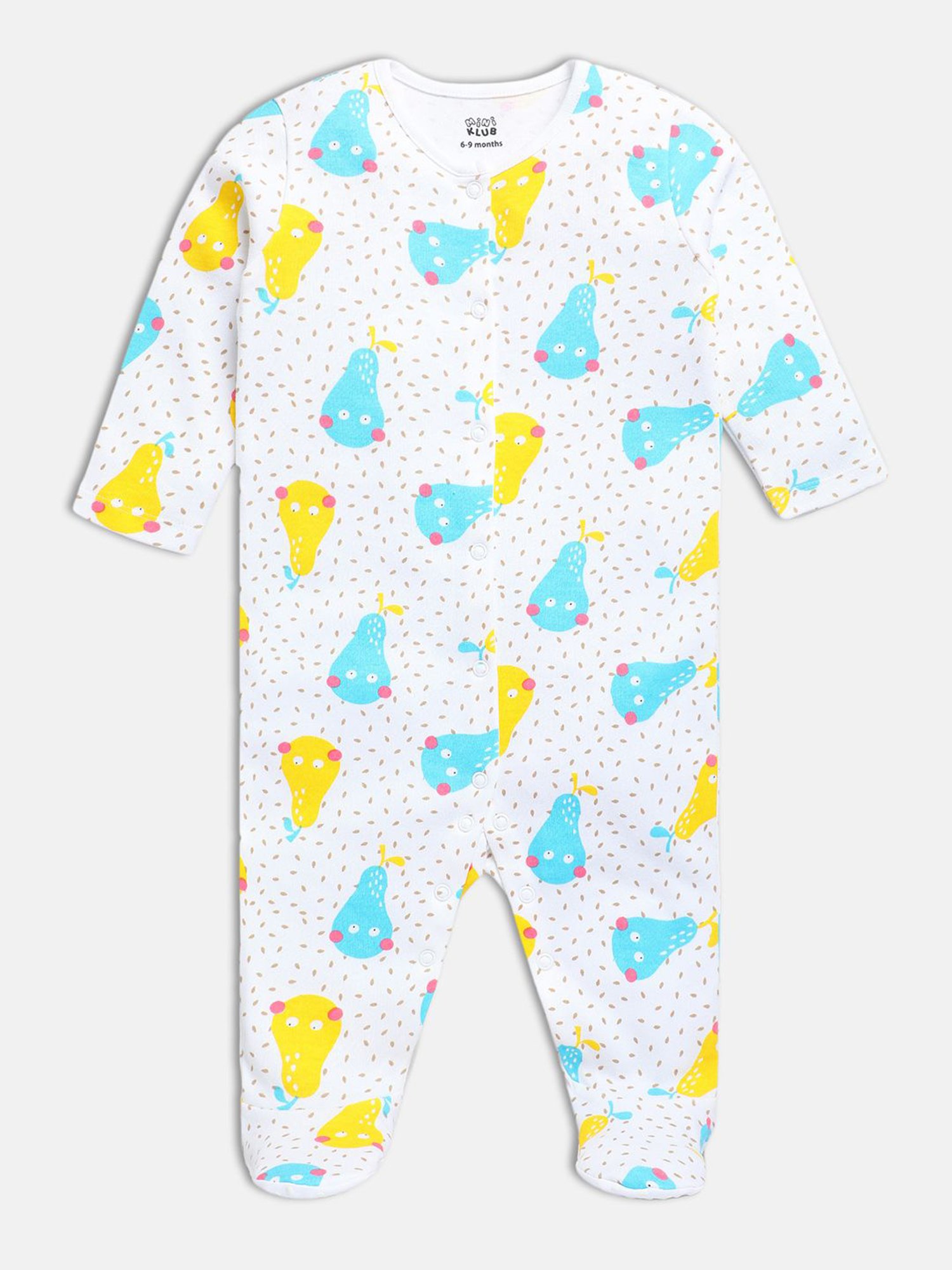 Ed-a-Mamma Baby Pink & White Printed Bodysuit (Pack Of 2)