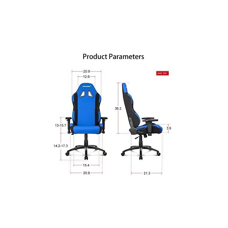 Prime Series Premium Gaming Chair with High Backrest, Recliner, Swivel, Tilt, Rocker and Seat Height Adjustment Mechanisms with 5/10 warranty Blue