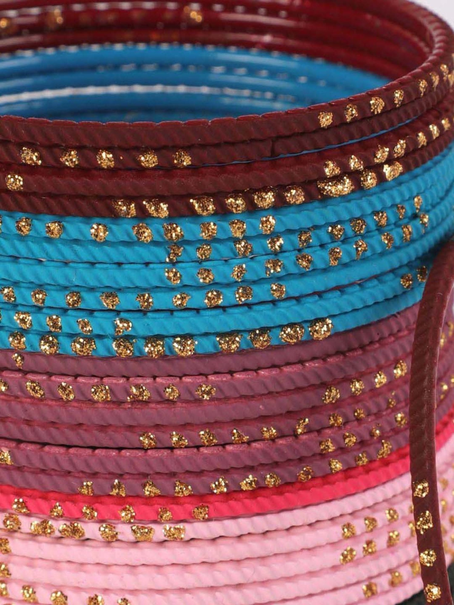 Aatmana Solid Handcrafted Bangles for Women - Set of 36