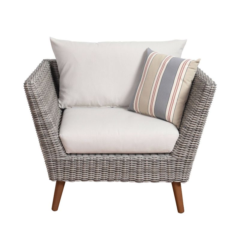 Draper 5pc Sectional Set with Sunbrella - Sage - Leisure Made