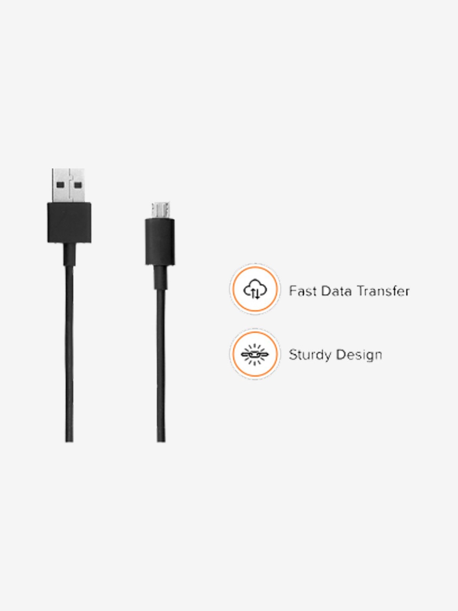 Moerdon SCB138 Fast Charging Data transfer Cable with LED indicator (Black)