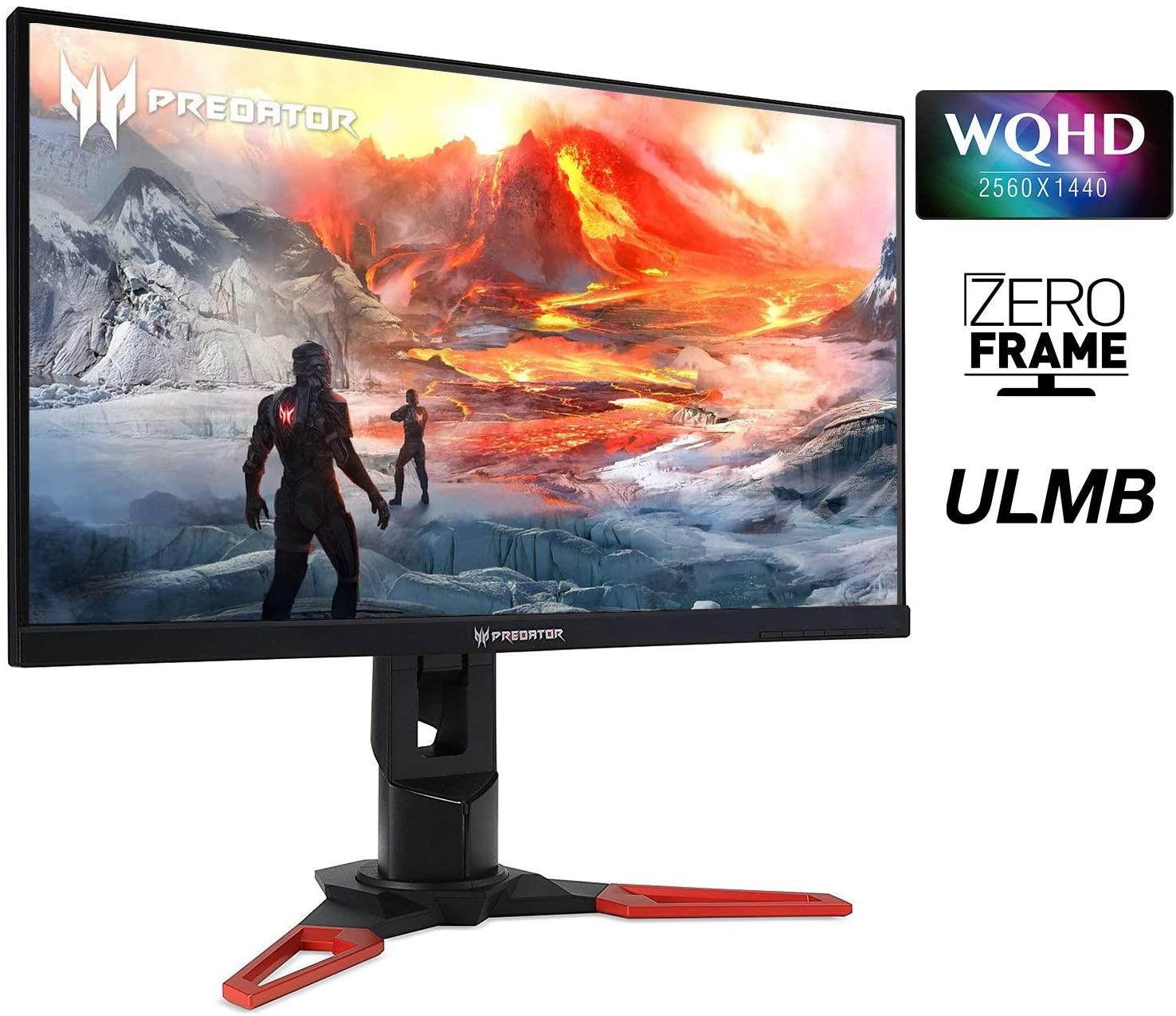 Acer Predator XB271HU bmiprz 27" WQHD (2560x1440) NVIDIA G-SYNC IPS Monitor, (Display Port & HDMI Port, 144Hz)