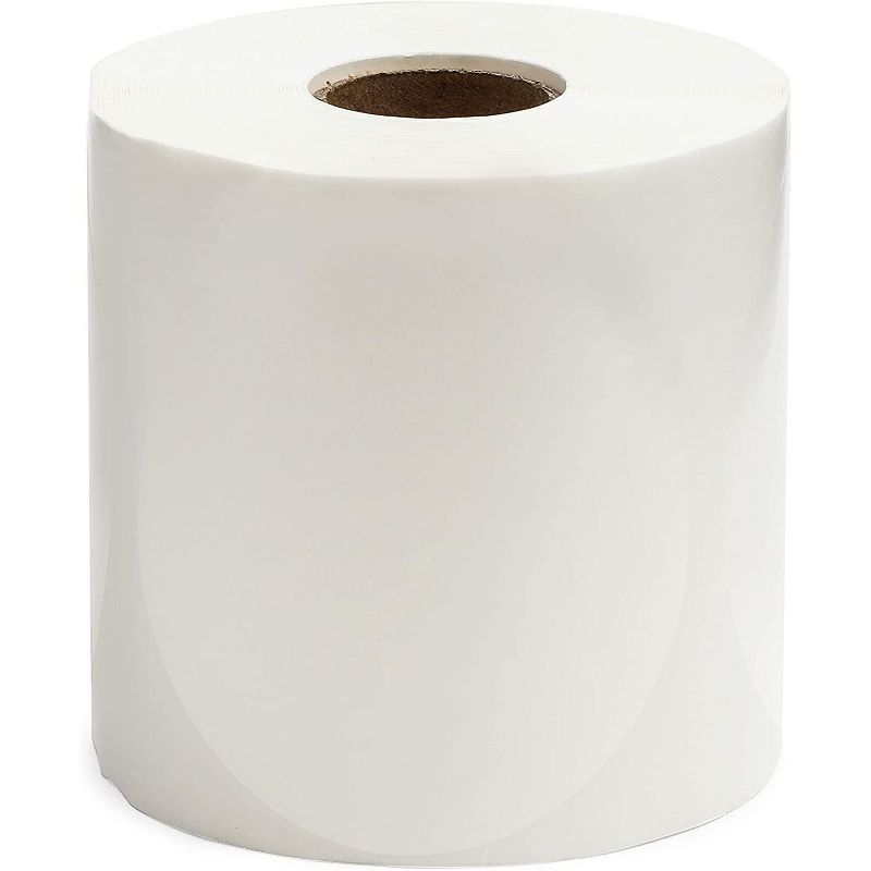 Stockroom Plus 500-Pack Blank Clear Round 3-Inch Stickers Labels, Envelope Seals