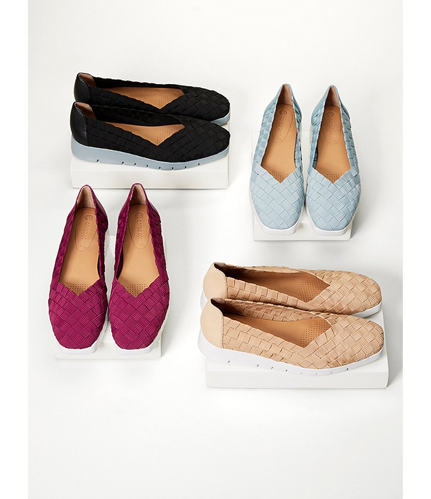 CC Corso Como Illana Woven Elastic Wedge Slip-Ons