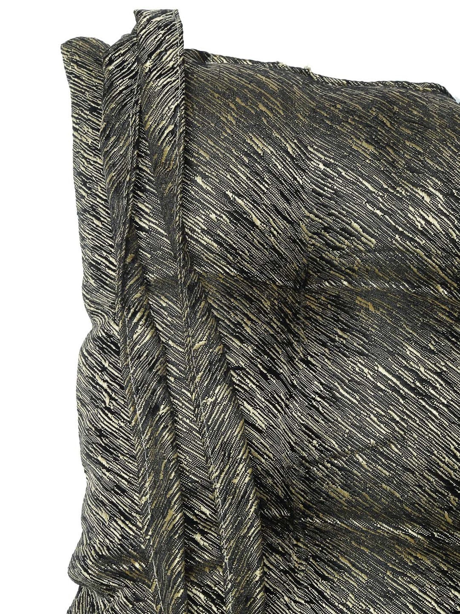 Klotthe Olive Green Cotton 200 GSM General Support Chair Pad - Set of 4