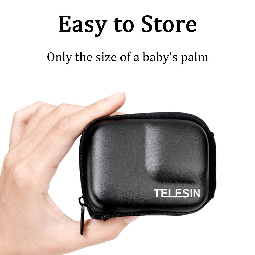 Dustproof EVA Protective Wear Resistant Mini Portable Travel Outdoor Camera Storage Bag Half Open For GoPro Hero 9 Black