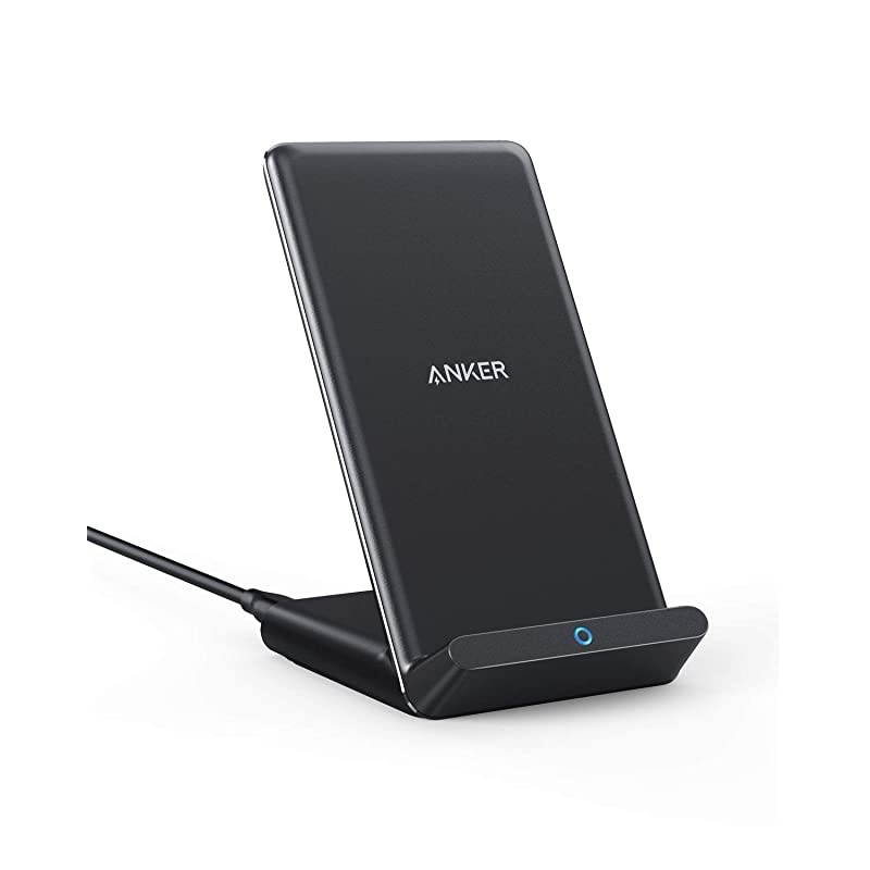 Wireless Charger 10W Max PowerWave Stand Upgraded QiCertified 75W for iPhone 11 11 Pro 11 Pro Max XR Xs Max XS X 8 8 Plus 10W for Galaxy S20 S10 S9 Note 10 Note 9 No AC Adapter