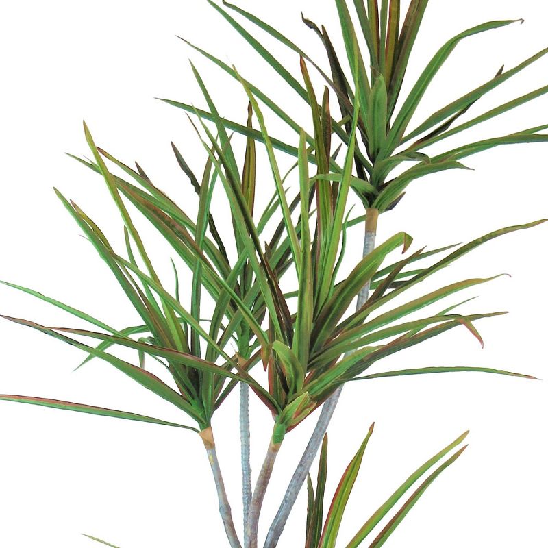 6.3' Artificial Dracaena Tree in Planter Black - LCG Florals