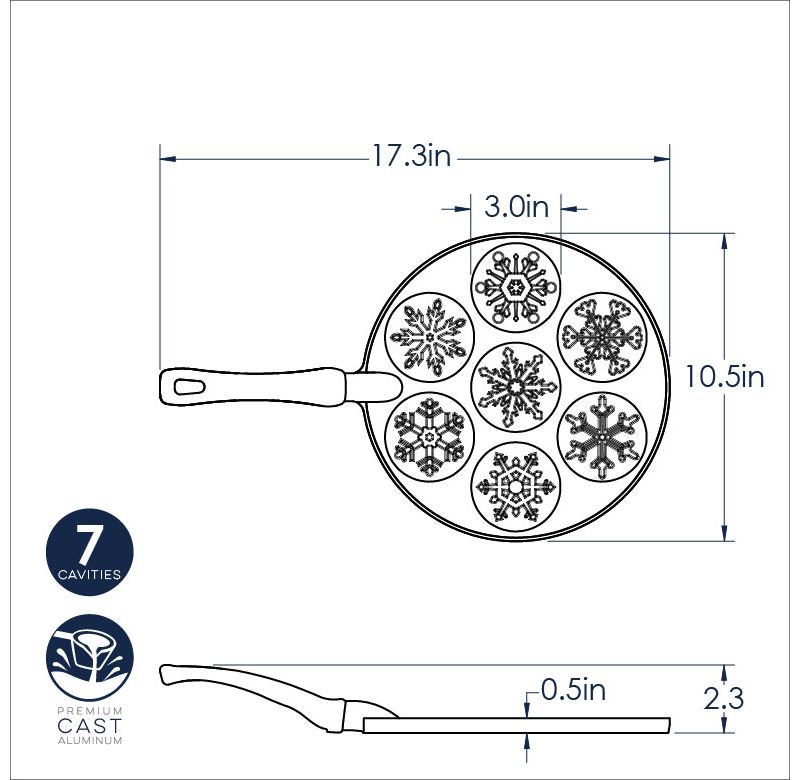 Nordic Ware Snowflake Pancake Pan