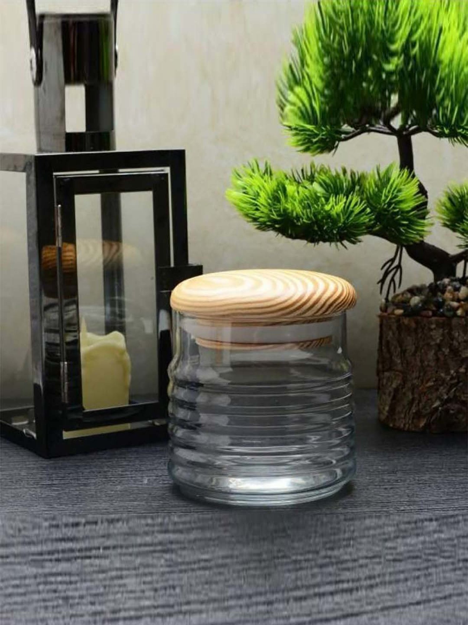 Aristo Silver Stainless Steel Storage Containers with Base Stand - Set of 7