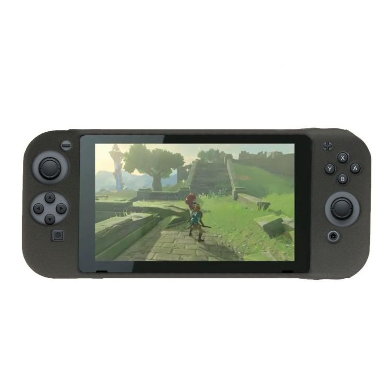 The Nintendo Switch Case Premium Quality Protective Portable Silicone Skin Jelly Carry Case Cover Pouch for Nintendo Switch Console - Best Game Travel Case - Black