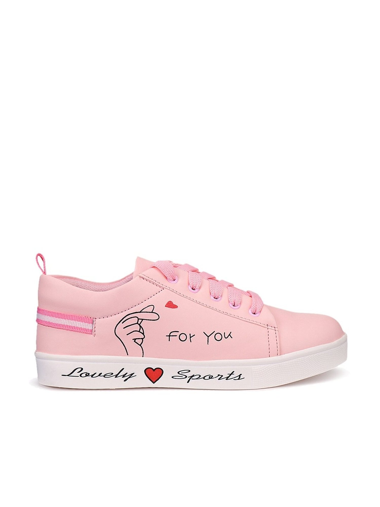Shoetopia Women's Pink Sneakers