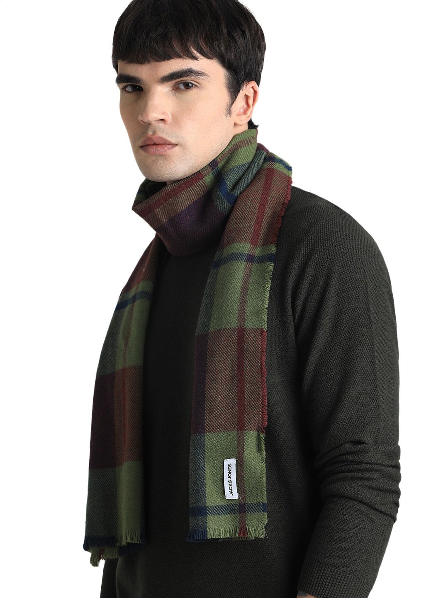Gant Green Wool Solid Muffler