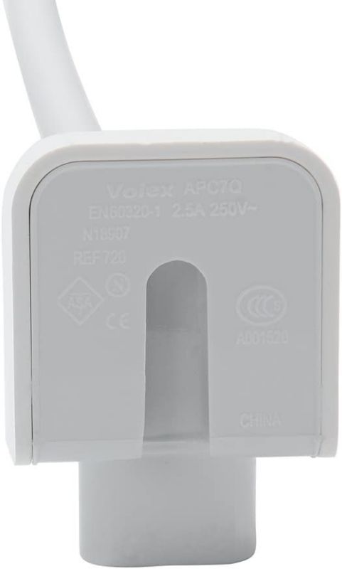 Replacement Extension Power Cord European Standard Plug 6 Feet Cable for Apple MacBook 45W 60W 85W Magsafe or Magsafe 2 Power Adapter