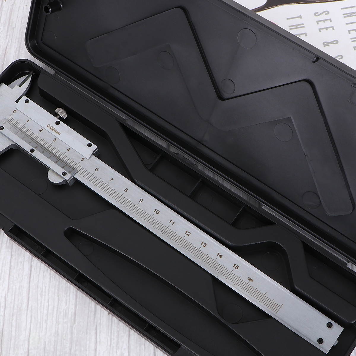 0-150mm Vernier Caliper Gauging Tool Carbon Steel Metal Vernier Caliper Gauge Calipers Micrometer Measurement Tool