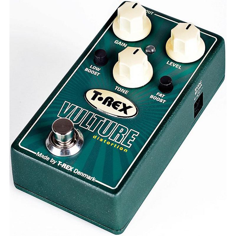 T-Rex Engineering Vulture Distortion Guitar Effects Pedal with Low and Fat Boost