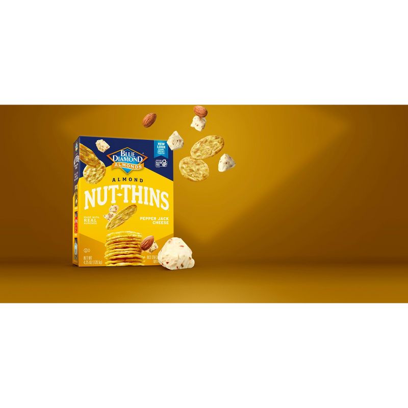 Blue Diamond Nut Thins Pepper Jack Cheese Crackers - 4.25oz